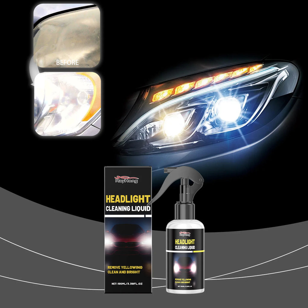 Rayhong Car Headlight Cleaner & Polish 100ml – Brightening Agent Headlight Cleaner Qst