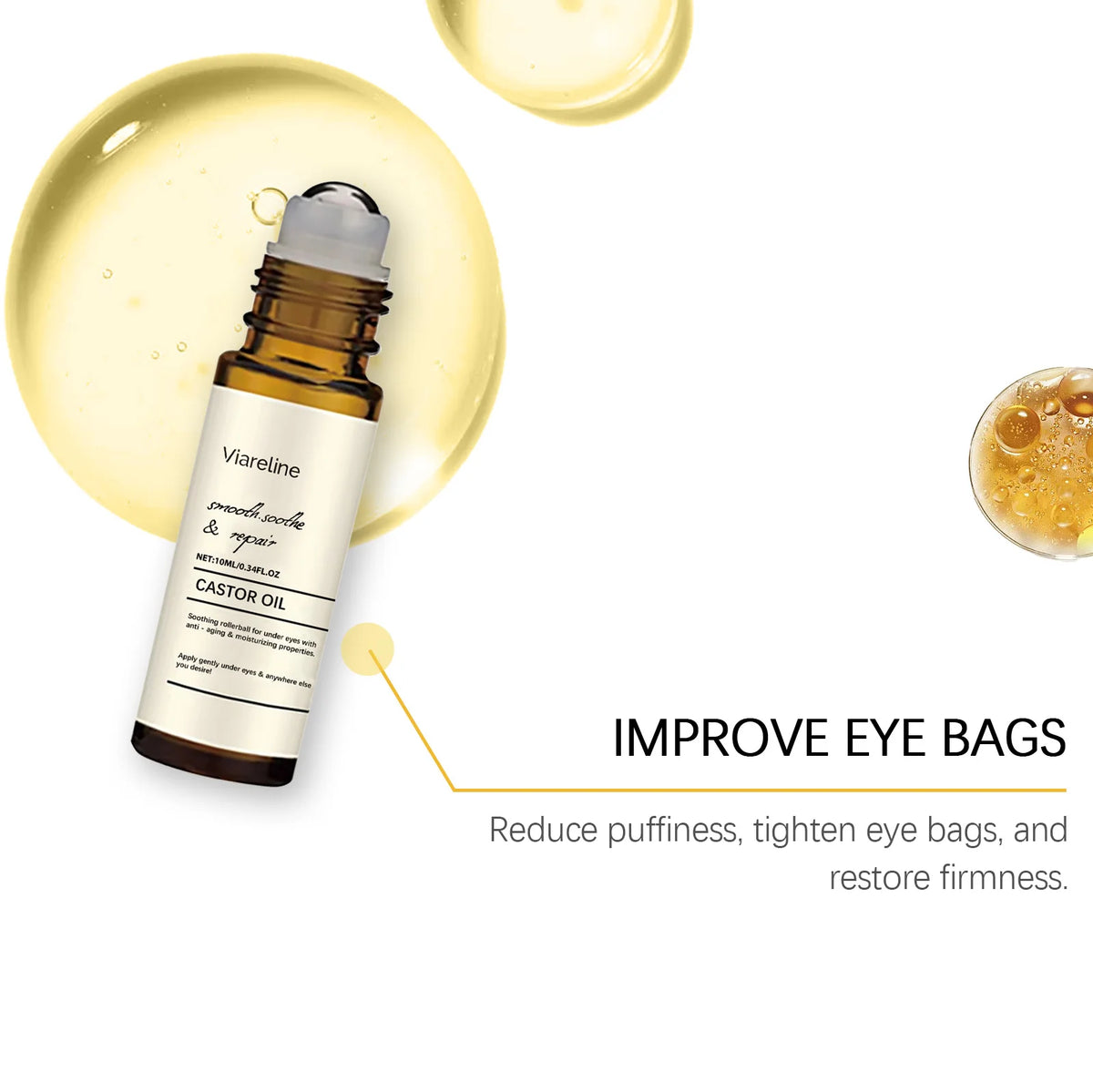 VIARELINE 10ml Eye Care Essence Oil – Firming & Moisturizing Eye Care Essence Oil Qst