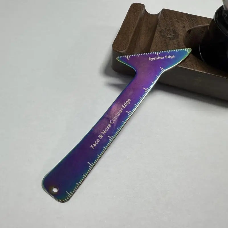 Reusable Eyeliner Stencil Wing Tip Guide – Stainless Steel Eyeliner Stencil Tool Qst Multicolor