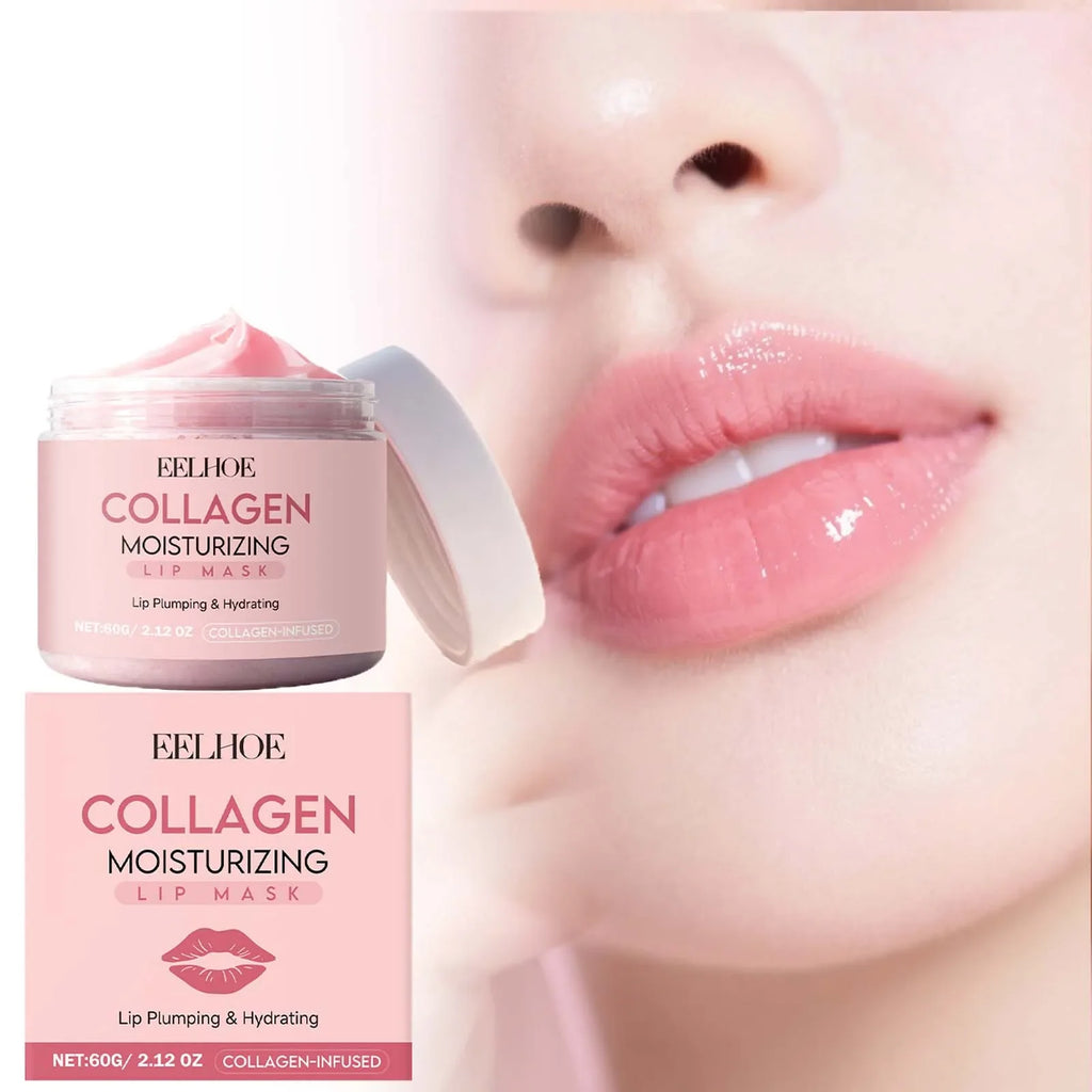 Collagen Lip Mask – Overnight Moisturizing & Nourishing Treatment Overnight Lip Mask Qme