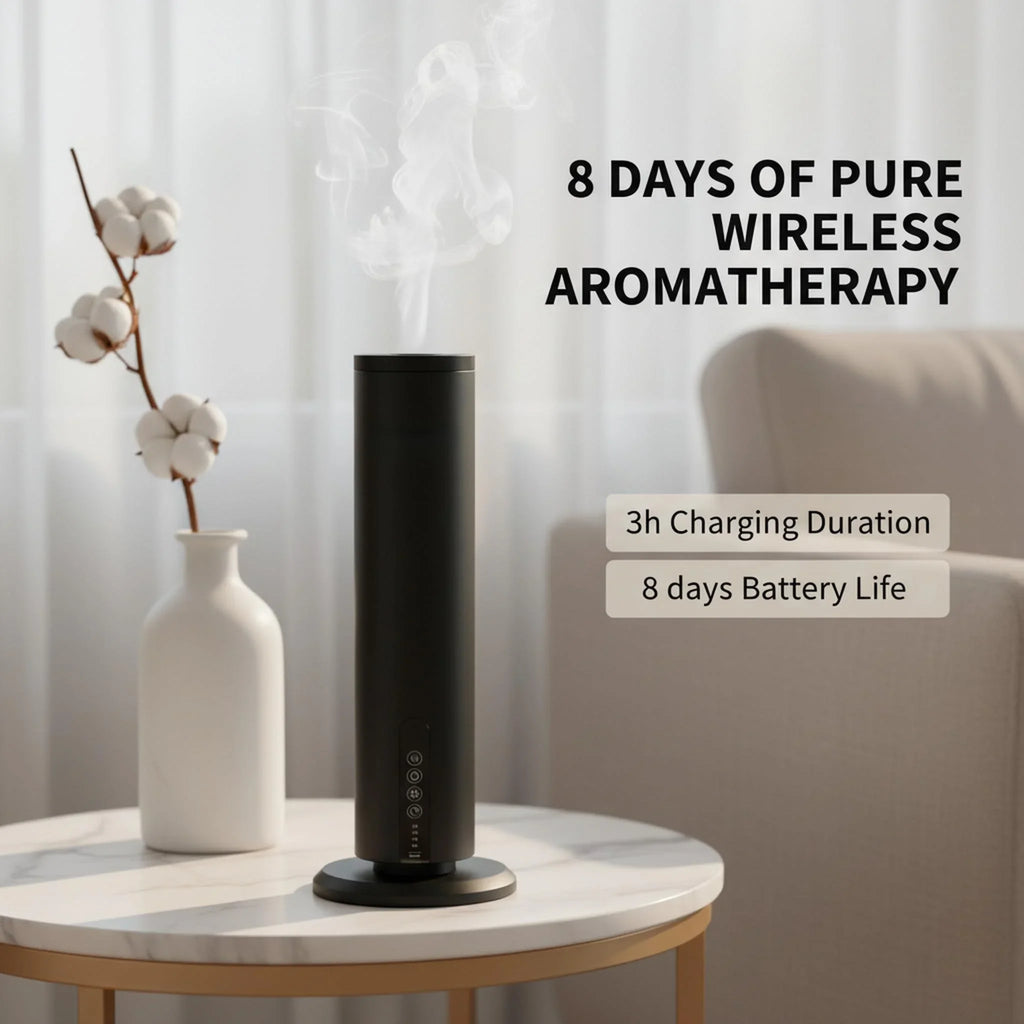 PDQ Waterless Essential Oil Diffuser – Bluetooth Cold Air Scent Machine Essential Oil Diffuser Qst