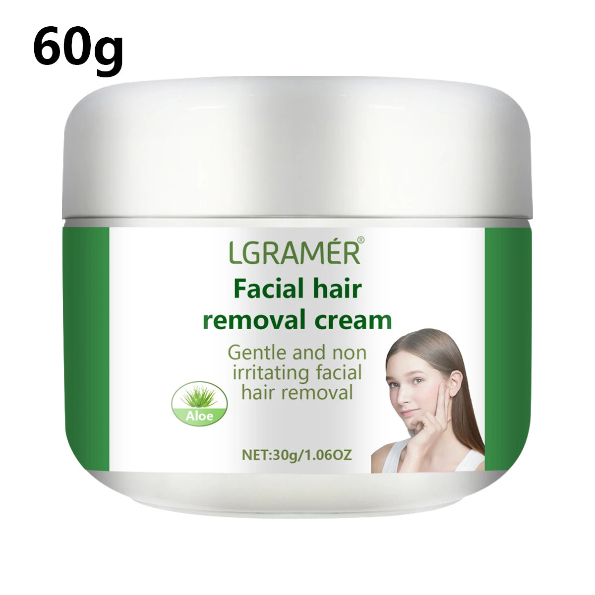 REAROYA Aloe Vera Hair Removal Cream 60g – Men & Women Hair Removal Cream Qst 60g