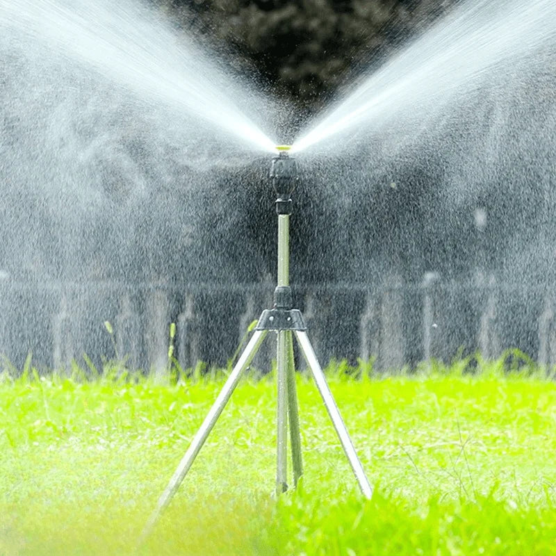 360° Rotary Garden Sprinkler Telescopic Tripod Stand Garden Sprinkler Qme