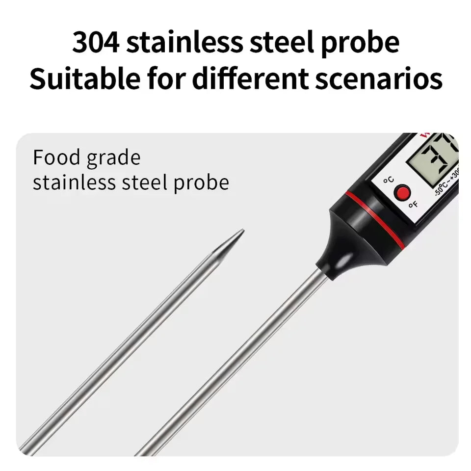 Digital Food Thermometer Probe -50–300°C BBQ Kitchen Kitchen Thermometer Qst