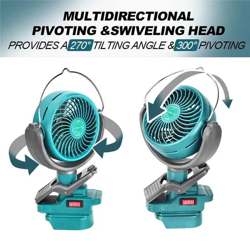 B15C Cordless Clip Fan – 18V Battery Compatible, 248 CFM Airflow Cordless Clip Fan Qst