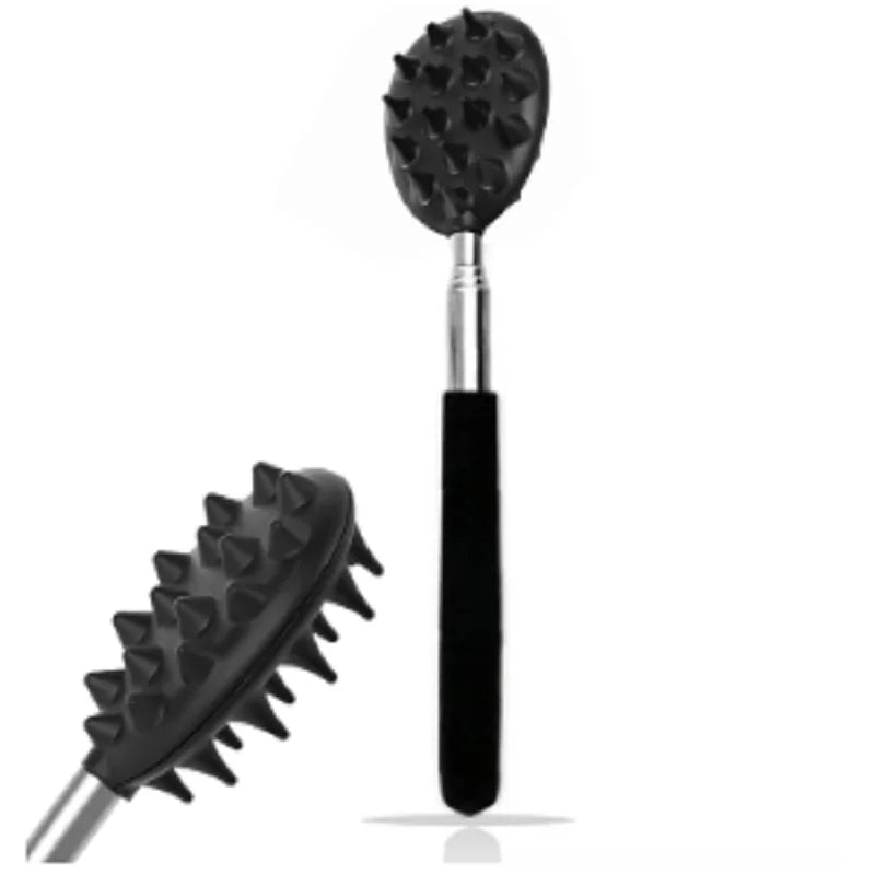 Cactus Retractable Back Scratcher – Stainless Steel Long Stick Retractable Back Scratcher Qme