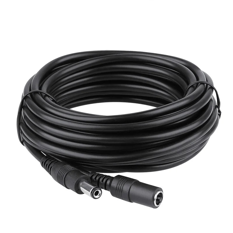 DC 5.5x2.1mm Male Female Power Extension Cable for CCTV DC Power Extension Cable Qme China Mainland 2M 10pcs