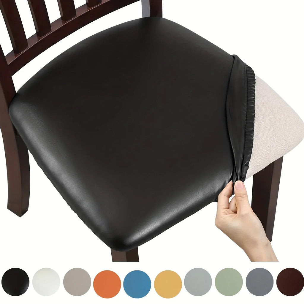 PVC Dining Chair Seat Covers – Detachable, Wipe-Clean Chair Seat Covers Qme