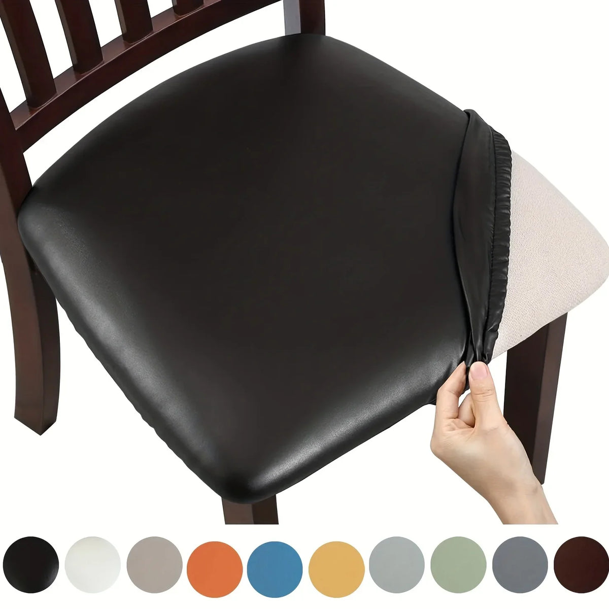 PVC Dining Chair Seat Covers – Detachable, Wipe-Clean Chair Seat Covers Qme