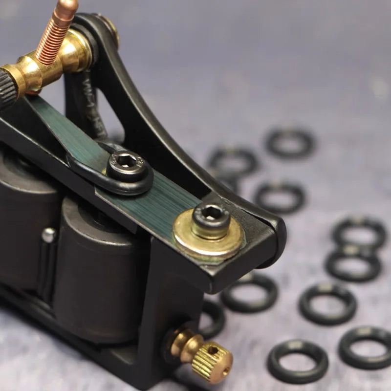 Silicone O-Rings for Coil Tattoo Machine Gun – 200pcs Spring Wrap Tattoo Machine Accessories Qme