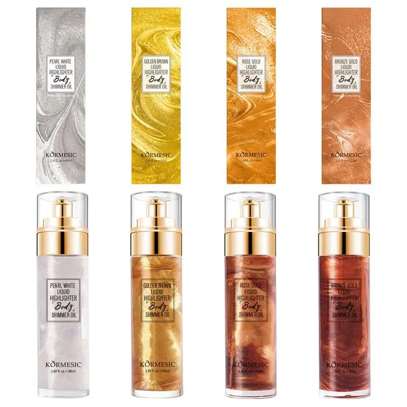 Glitter Spray Hair & Body Highlighter – Sparkling Shimmer Body Glitter Spray Qme