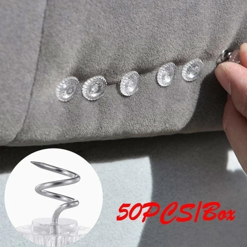 Twist Pins for Sofa Covers & Bed Sheets – 50 Pcs, No-Damage Furniture Cover Pins Qme Default Title