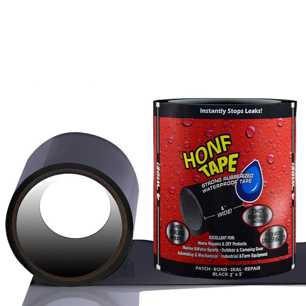 Black Heavy-Duty Waterproof Adhesive Repair Tape – Multi-Use Adhesive Repair Tape Qme Other Black