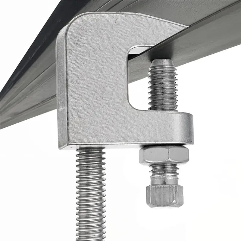 Iron Beam Clamp UNC 3/8 | 4 Jaw Vertical Pipe Support Pipe Support Clamp Qme