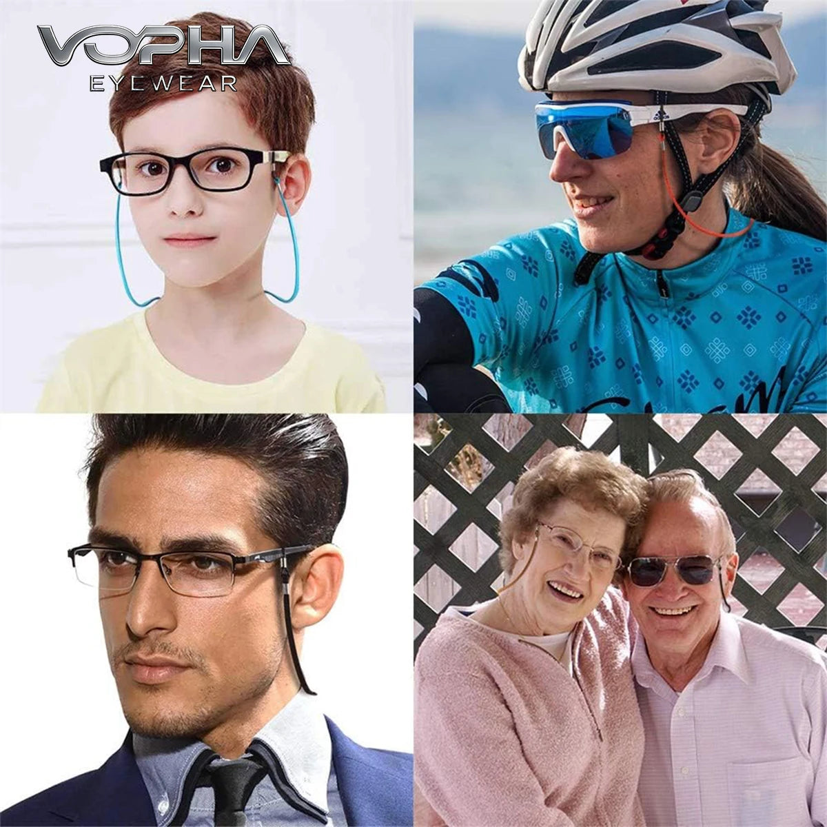 VOPHA Eyeglass Strap Glasses Chain – Multicolor Unisex PS03 Eyeglass Strap Qst
