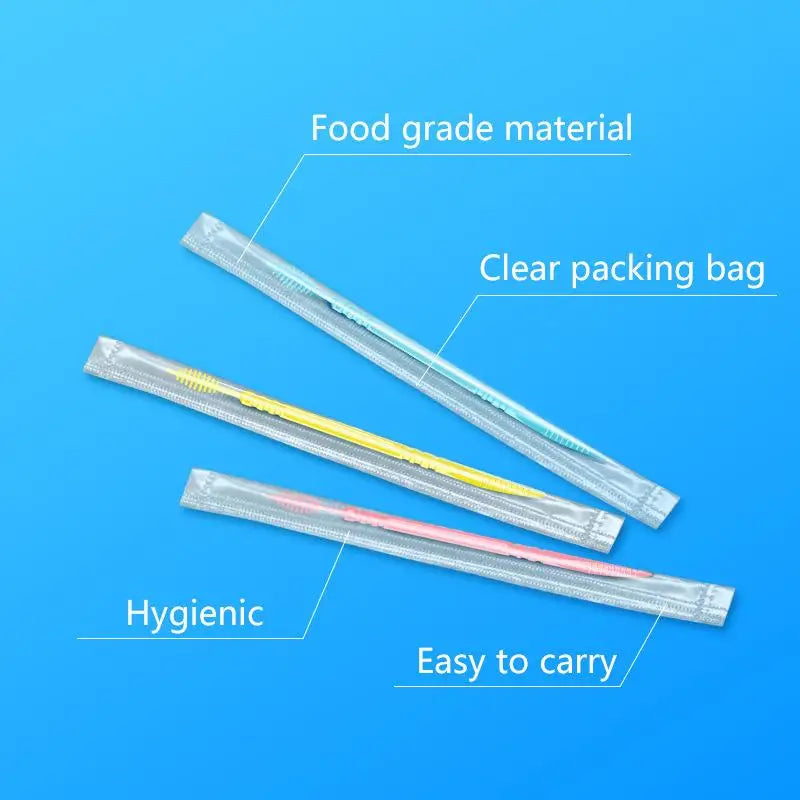Double-Ended Interdental Brush Toothpicks – 100pcs Box | Qme Interdental Brush Picks Qme