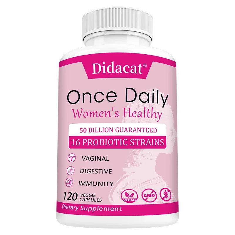 Women's Probiotic with Prebiotics – 50B CFU, Cranberry Extract Probiotic Supplement Qst 120 count-1 bottle
