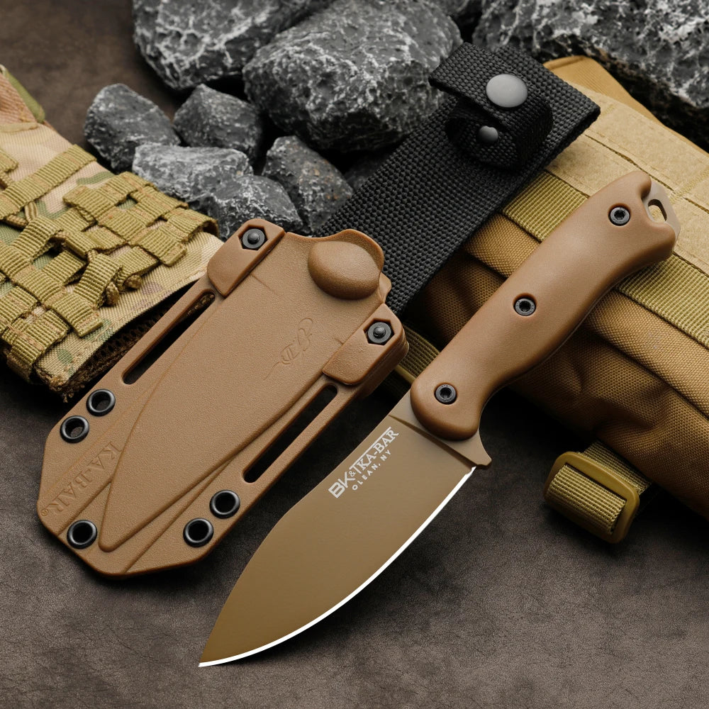 Outdoor Camping Knife – Steel Blade with Sheath | Men's Gift Outdoor Camping Knife Qst BK19
