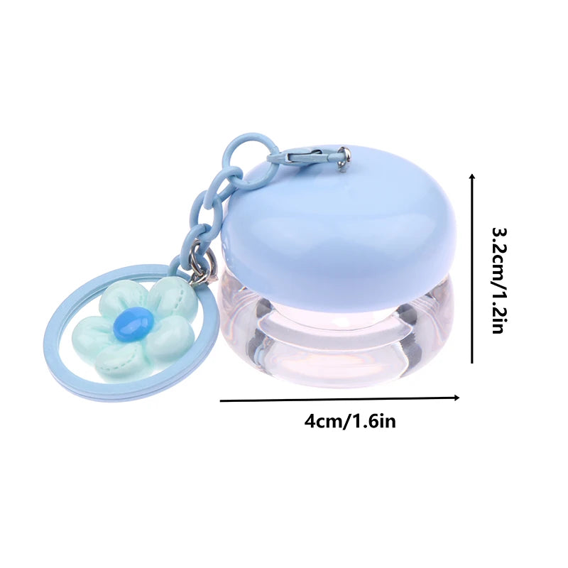Mini Empty Lip Balm Jar 5g with Keychain – Refillable Lip Mask Lip Balm Container Qst