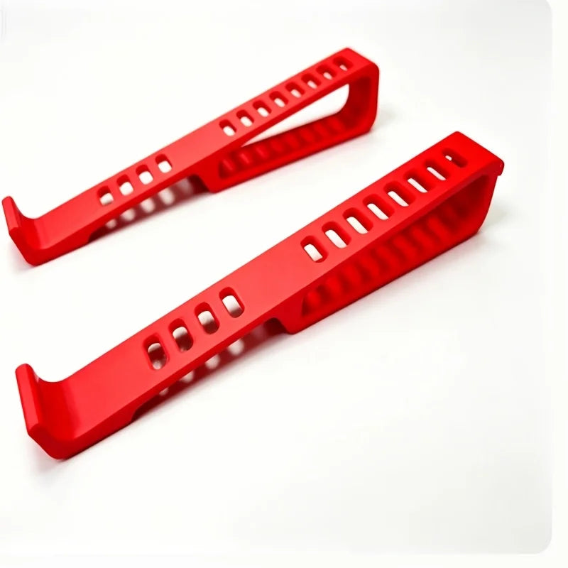 Portable Hollow Laptop Cooling Riser – Ergonomic Stand Laptop Stand Qme 2pcs Red