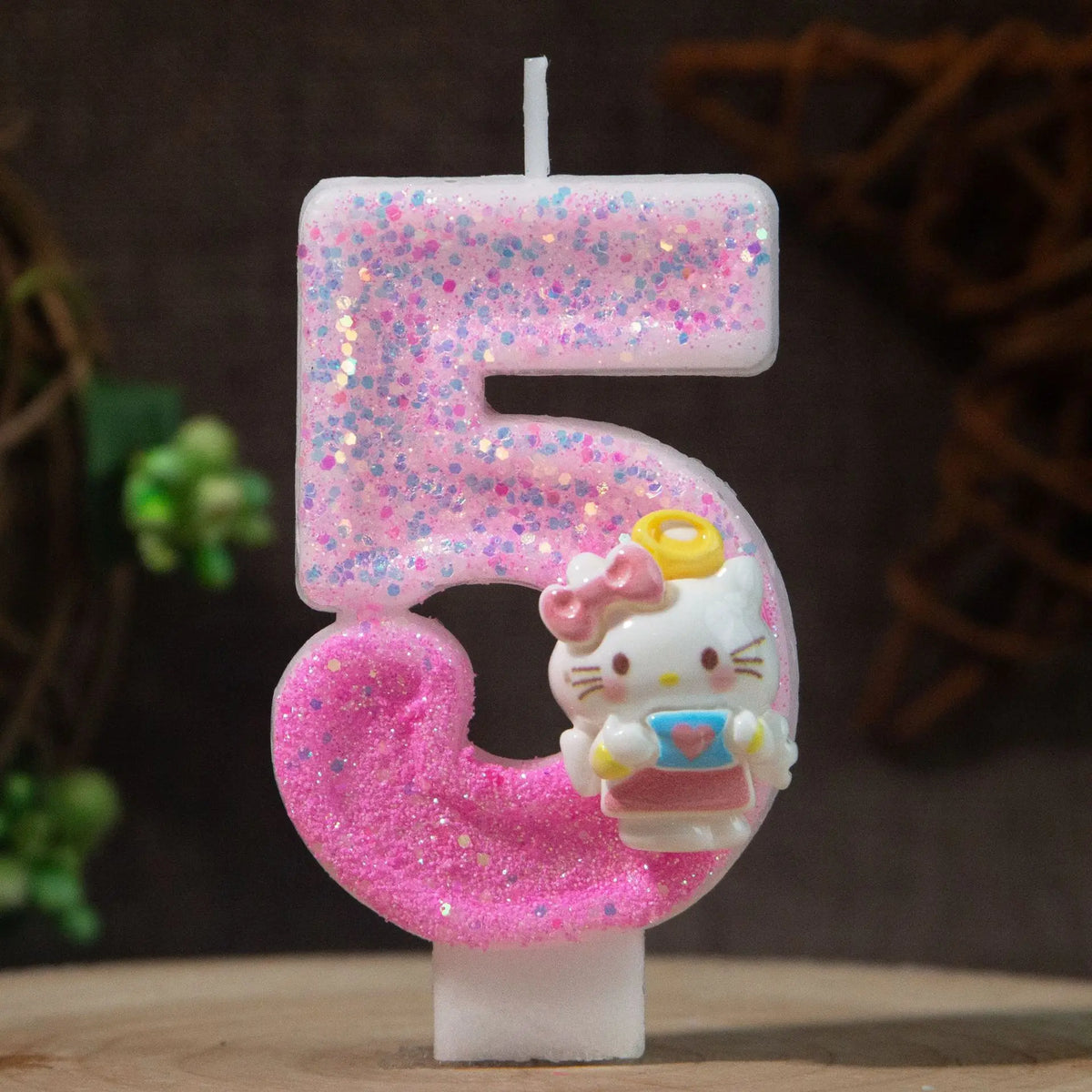 Hello Kitty 0-9 Number Birthday Candles Pink Cake Topper Birthday Cake Candles Qme 5