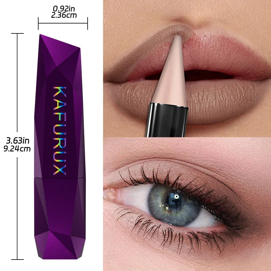 Matte Brown Lip Liner Pen – Long-Lasting Waterproof Contour Tint Lip Liner Pen Qme