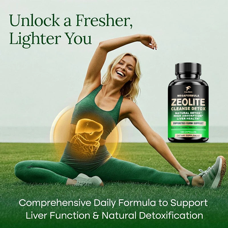 Pure Zeolite Detox Capsules – Non-GMO Cleanse & Clarity Detox Supplement Qst