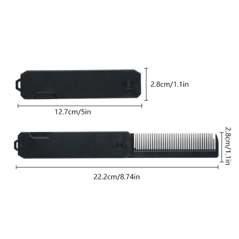 Men's Folding Pocket Comb – Portable Beard & Hair Styling Folding Pocket Comb Qst