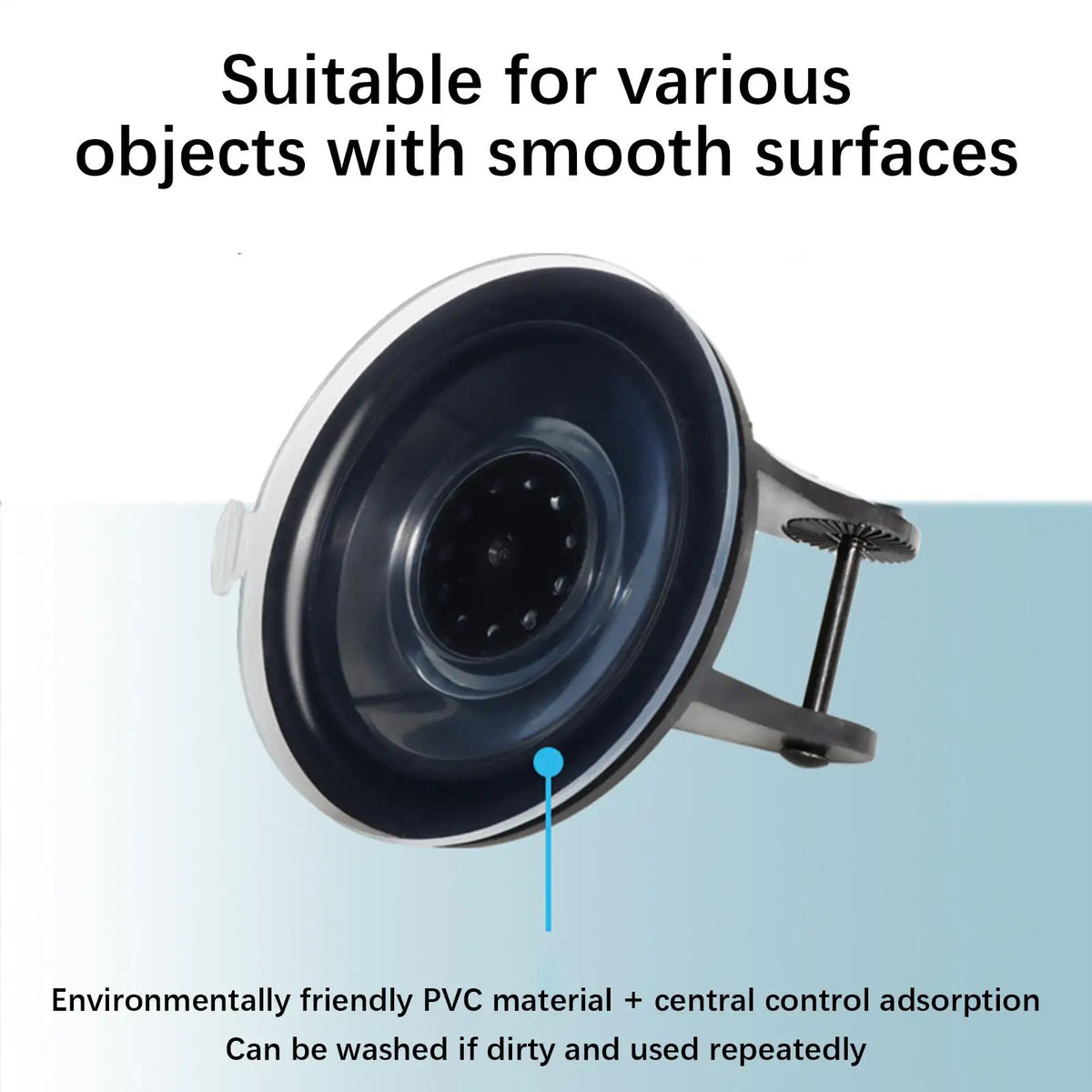 Universal Dash Cam Suction Mount – 180° Adjustable Car Holder Dash Cam Mount Qme