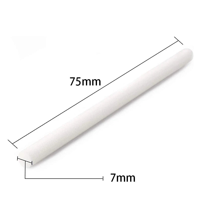 60-Pack USB Humidifier Cotton Wick Replacement Sticks 75x7mm Humidifier Wick Refill Qst
