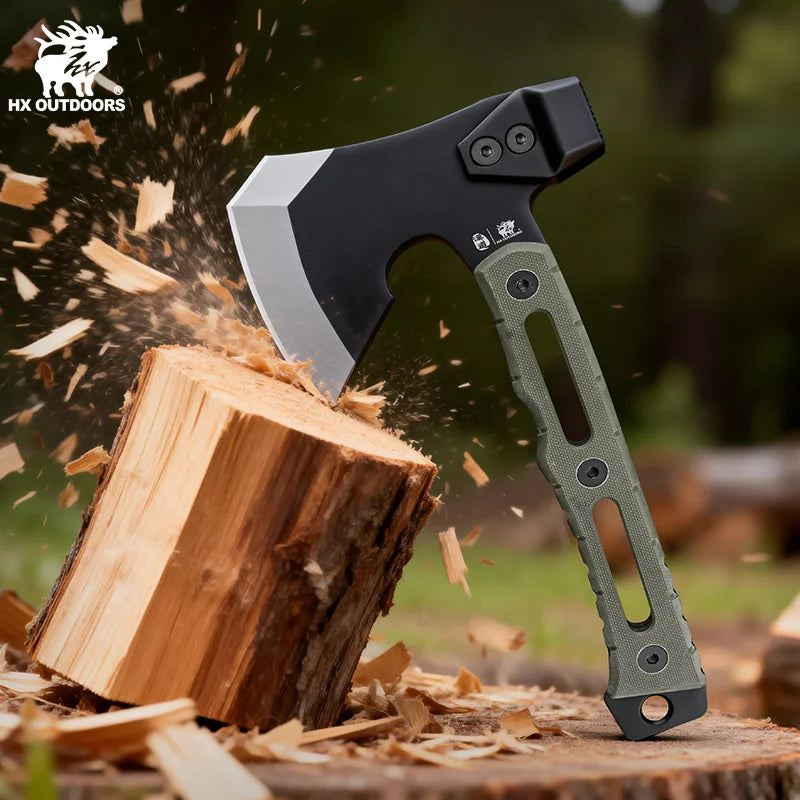 HX Outdoors Camping Axe 440C Steel G10 Handle & Kydex Sheath Camping Axe Qst China Mainland