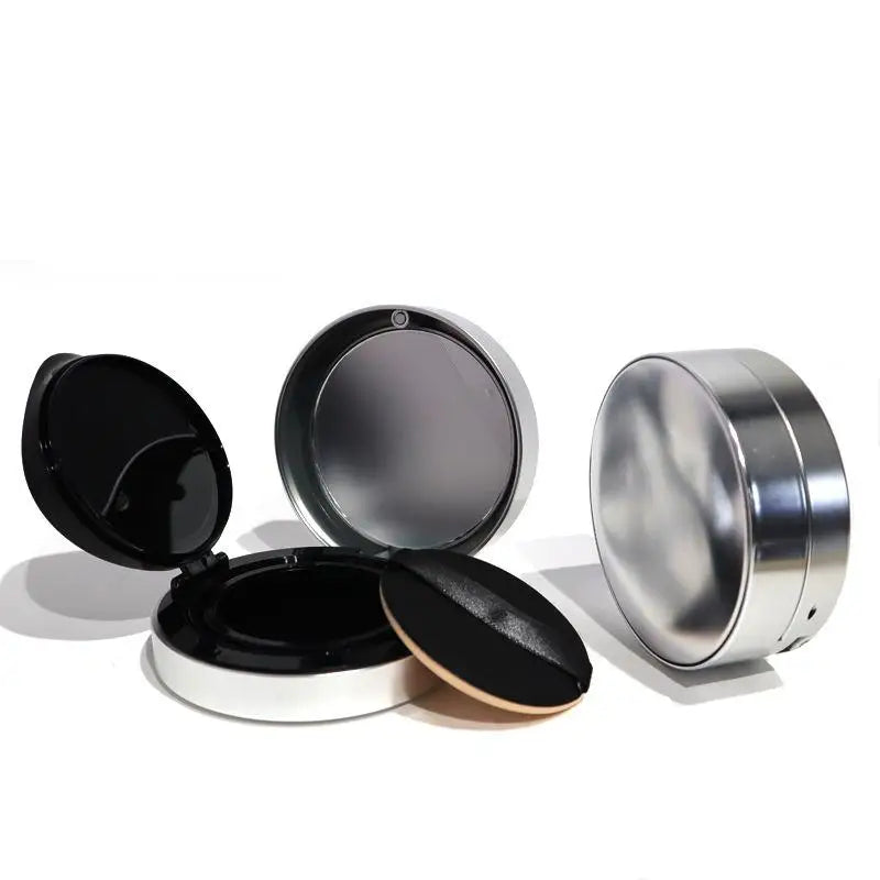 Empty Air Cushion Compact Case with Mirror & Sponge Refillable Makeup Compact Qme