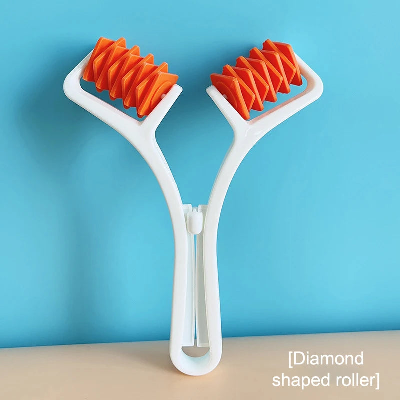 Y-Shape Facial Roller & Body Massage Tool – Face Lift & Slimming Body Massage Roller Qst White