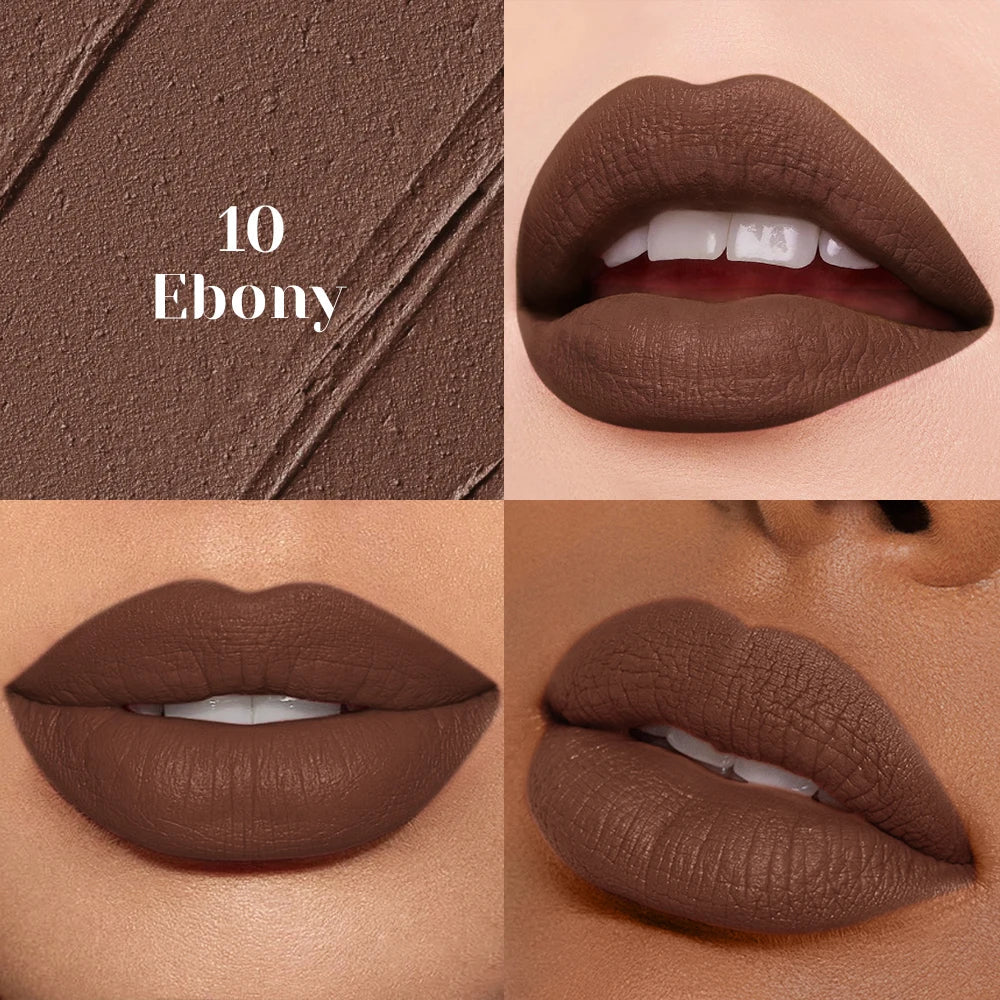 Qme Matte Nude Lipstick – Long-Lasting & Water-Resistant, 10 Shades Matte Lipstick Qme 10