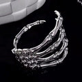 Punk Skull Ghost Claw Bracelet – Goth Metal Cuff | Men & Women Cuff Bracelet Qme 1