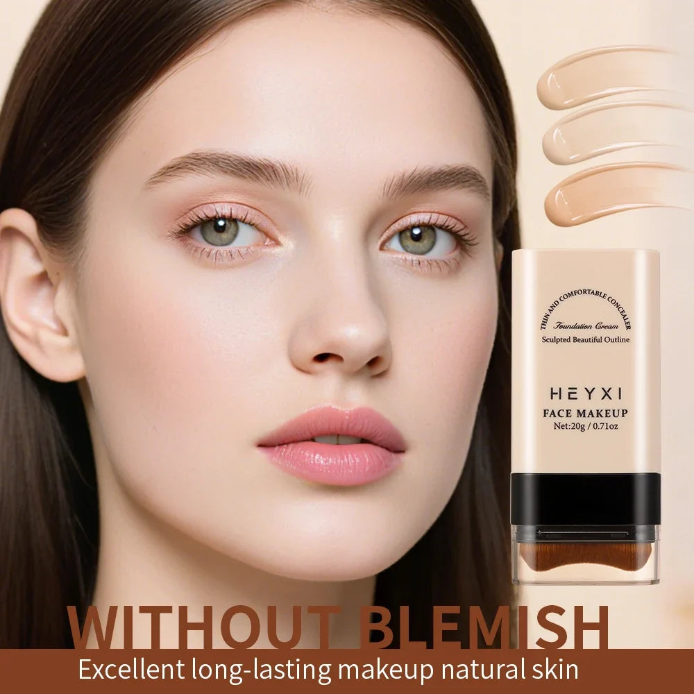 Qme Moisturizing Foundation Stick – Long-Lasting, No-Dry Formula Foundation Stick Qme