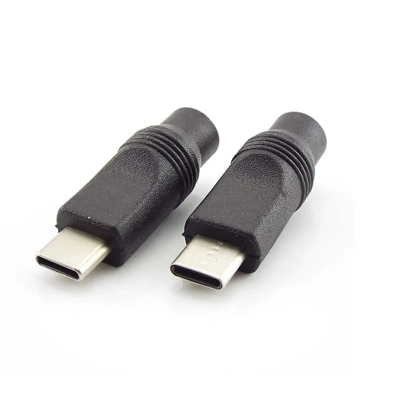 USB to DC Power Plug Adapter Set – Multi-Size Barrel Connectors DC Power Adapter Set Qme
