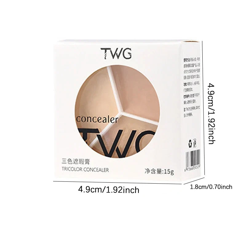 Three-Shade Waterproof Matte Concealer – Full Coverage | Qme Waterproof Concealer Qme