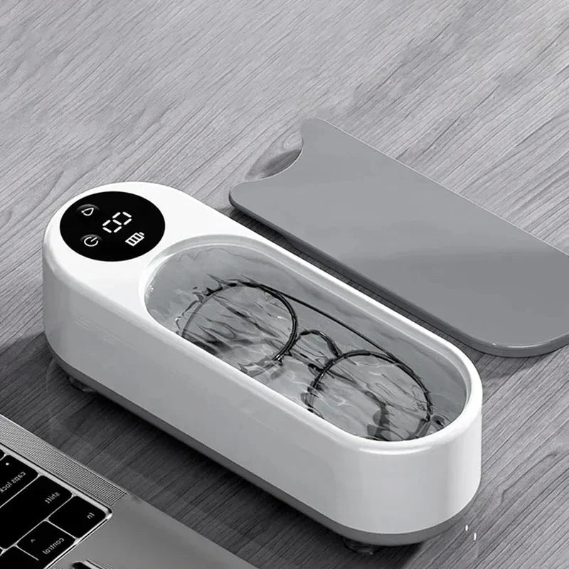 Wireless Ultrasonic Glasses & Jewelry Cleaner | High-Frequency Ultrasonic Cleaner Qme