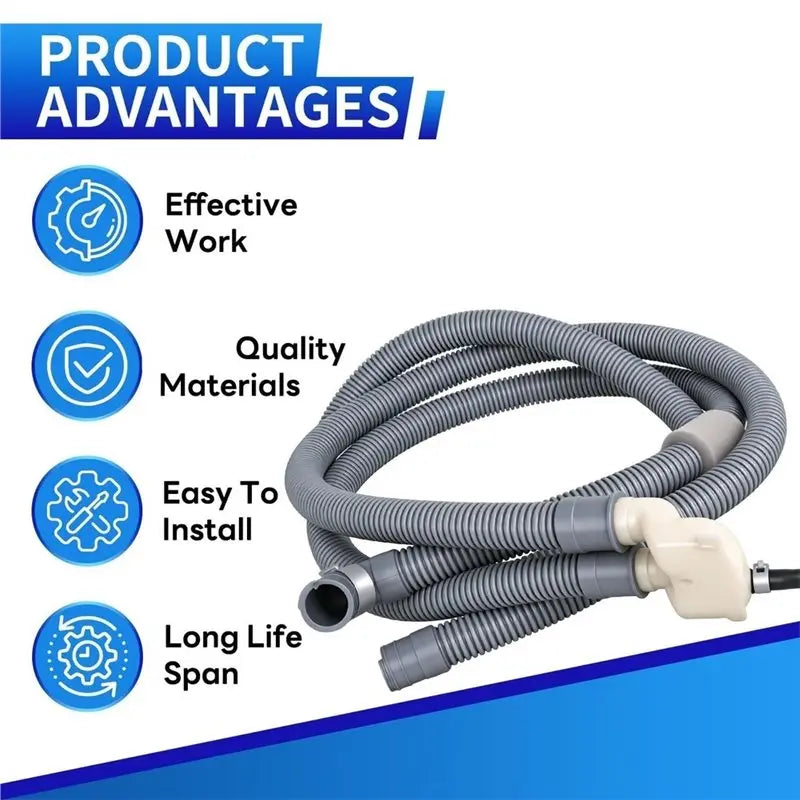 Washer Drain Hose Replacement – Fits 5215ER2002G LG Kenmore Washer Drain Hose Qst
