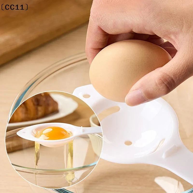 Extended Handle Egg White Separator & Yolk Filter Tool Egg Separator Tool Qme