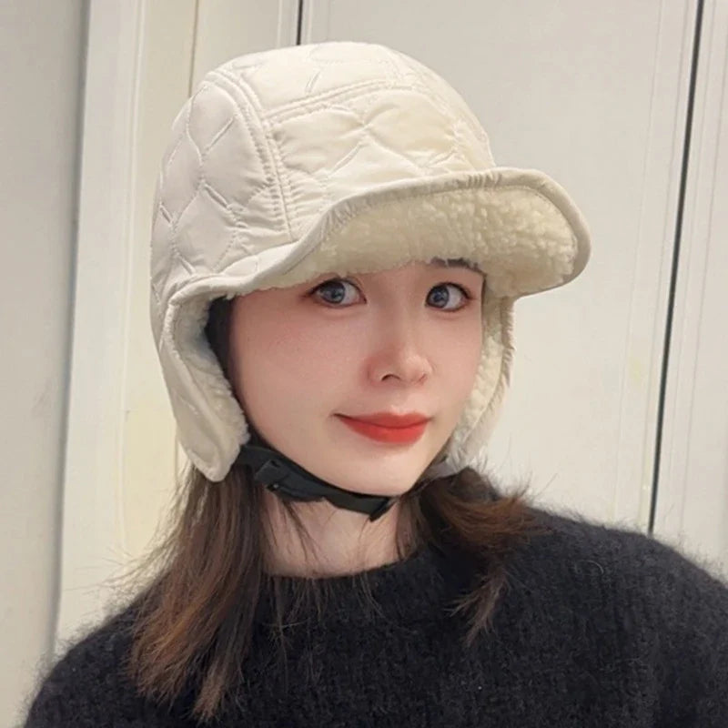 Winter Trapper Aviator Earflap Hat – Waterproof Unisex Winter Earflap Hat Qme