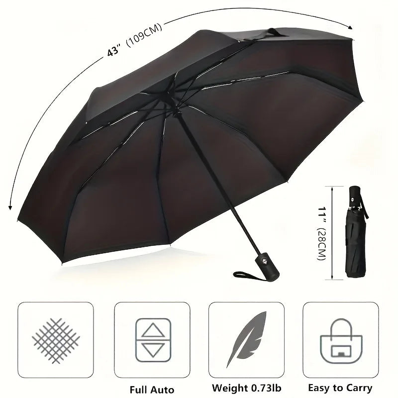 Three-Fold UV Protection Umbrella – Compact Unisex Folding Folding Umbrella Qst