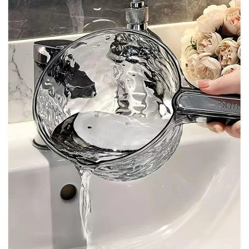 Extra Thick Long Handle Water Scoop – Large Capacity PP Plastic Kitchen Water Scoop Qme