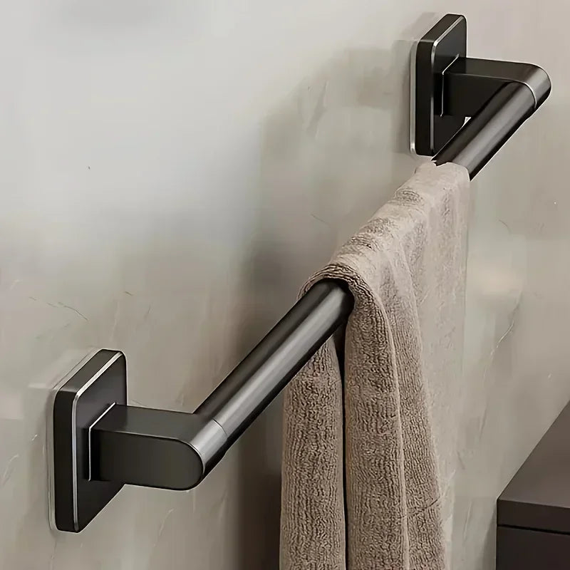 No Drill Wall Mounted Towel Rack – Aluminum Bathroom Bar Bathroom Towel Rack Qme