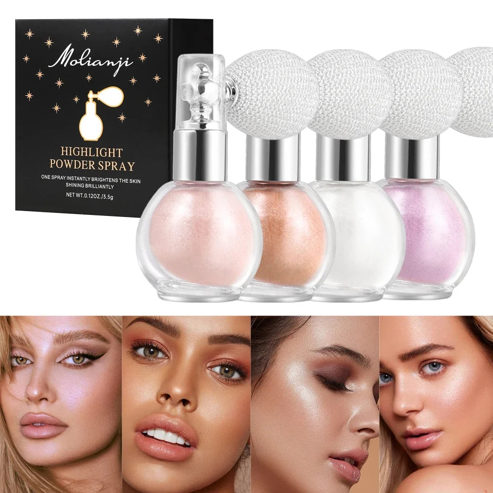 Qme Flash Shimmer Spray – Waterproof Face & Body Glow Body Shimmer Spray Qme