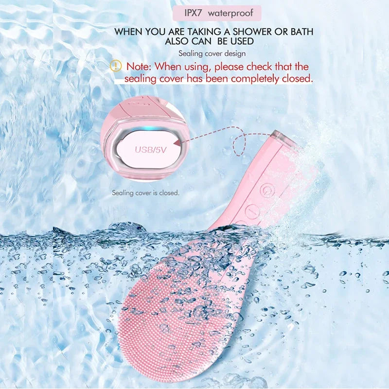 Windaily Electric Silicone Facial Cleansing Brush – IPX7 Facial Cleansing Brush Qst