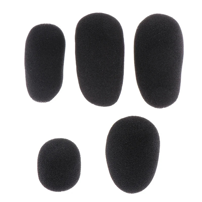 Foam Mic Windscreen Cover for Headphones & Headsets – 5 Pack Mic Windscreen Cover Qme