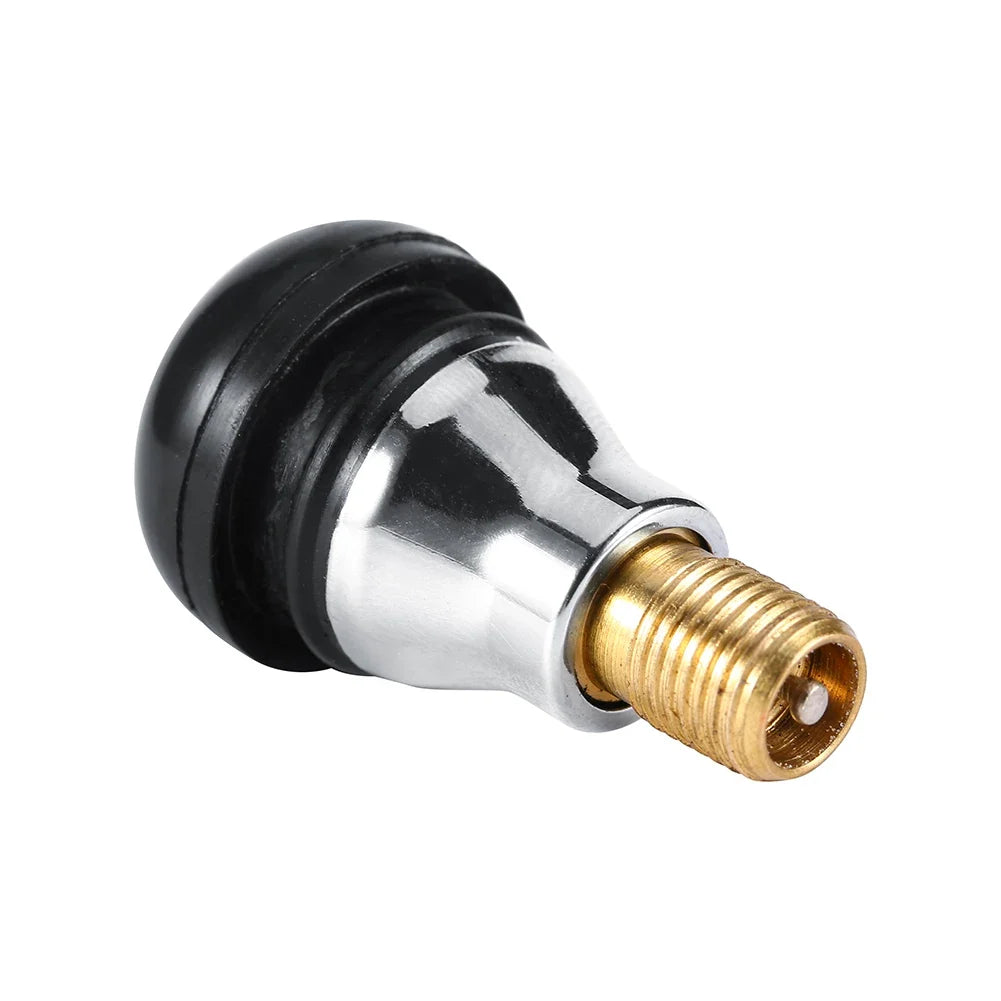 TR412 Brass Chrome Tubeless Tire Valve Stem for Cars & Motos Tire Valve Stem Qme