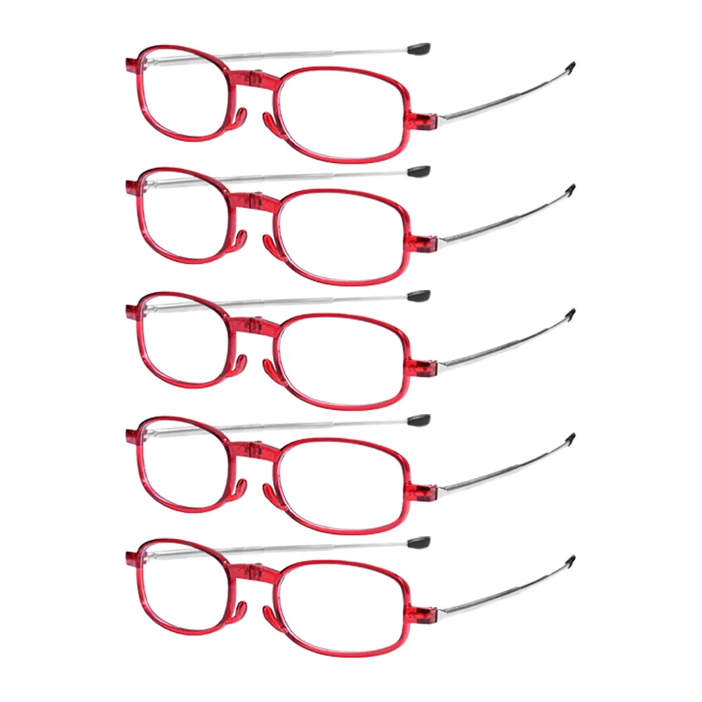 VOPHA Foldable Blue Light Blocking Reading Glasses – Unisex Reading Glasses Qst 5PCS +150